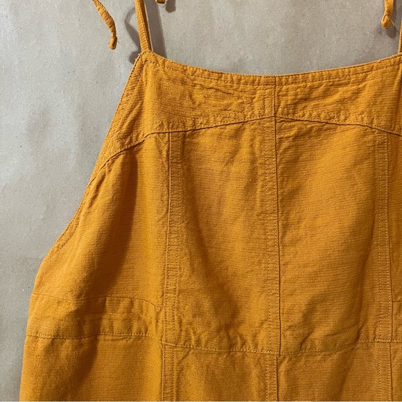 Urban Outfitters | Harley Linen Tie Strap Wide Leg Overalls Jumpsuit Size L - Picture 5 of 16
